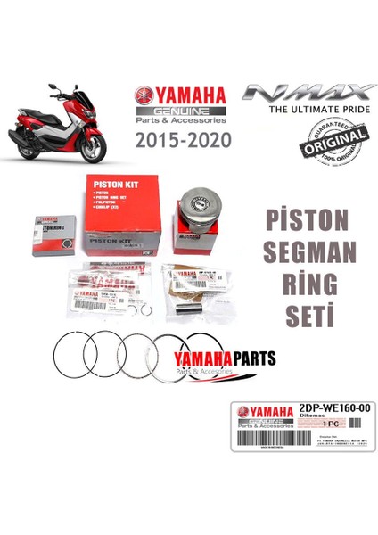 Nmax 125/155 2015-2020 Orijinal Piston Segman Ring Seti fiyatları