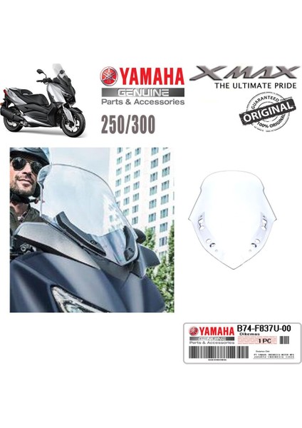 Xmax 250/300 2018-2022 Orijinal Cam Siperlik
