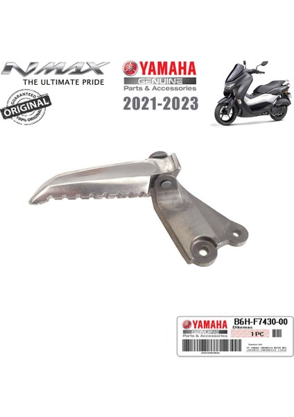 Nmax 125/155 2021-2024 Orijinal Sol Arka Yolcu Basamak Komple Braketli