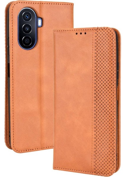Huawei Nova Y70/Y70 Artı Cüzdan Pu Deri Manyetik Kapatma (Yurt Dışından)
