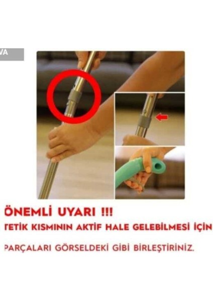 Su Püskürtmeli Sprey Mop Paspas Mikrofiber Bezli+1 Paspas