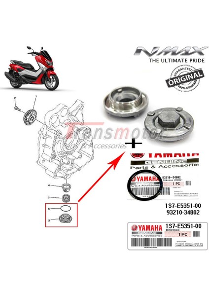 Nmax 125/155 2015-2020 Orijinal Yağ Tahliye Tapası fiyatları