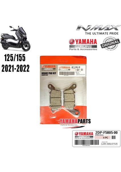 Nmax 125/155 2021-2024 Orijinal Ön Fren Balata