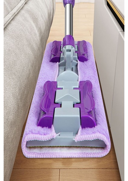 Mioclean ( 1 Adet Yedek Bez Hediyeli )Yer Mopu Fayans Duvar Yüzey Temizlik Mikrofiber Mandallı Mop