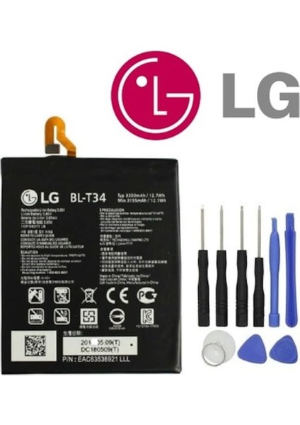 Lg V30 Plus Pil Batarya BL-T34 Batarya Pil ve Tamir Seti