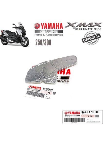 Xmax 250/300 2018-2022 Orijinal Egzoz Isı Kalkanı Arka