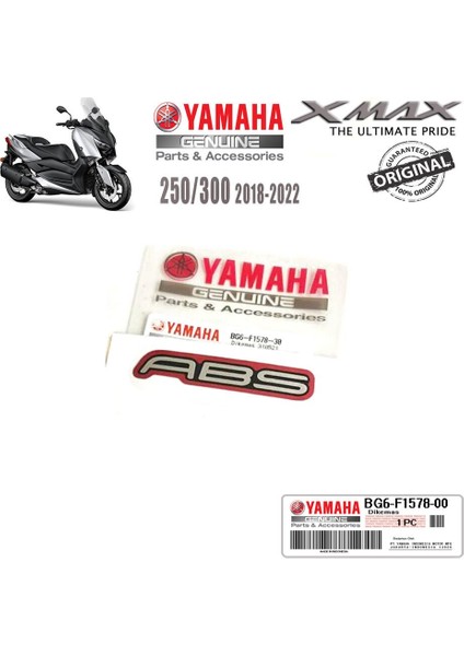 Xmax 250/300 2018-2022 Orijinal Abs Sticker Amblem Logo 1 Adet