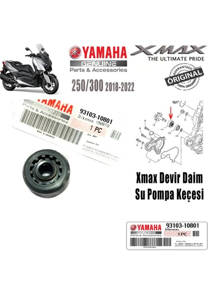 Xmax 250/300 2018-2024 Orijinal Devir Daim Su Pompa Keçesi