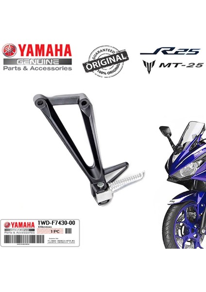 R25 Mt-25 2014-2022 Orijinal Sol Yolcu Basamak Braketli Komple fiyatları