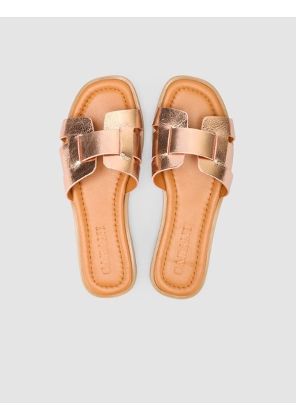 %100 Hakiki Deri Taba Kadın Terlik