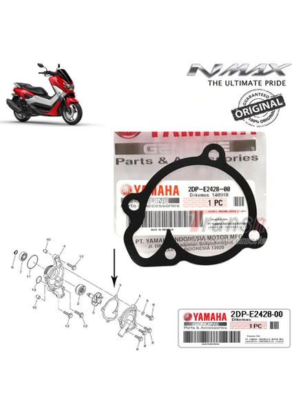 Nmax 125/155 2015-2020 Orijinal Su Pompa Kapak Contası fiyatları