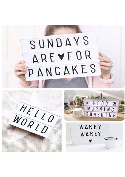 A4 Boyutunda LED Işıklı Yazı Panosu Lightbox