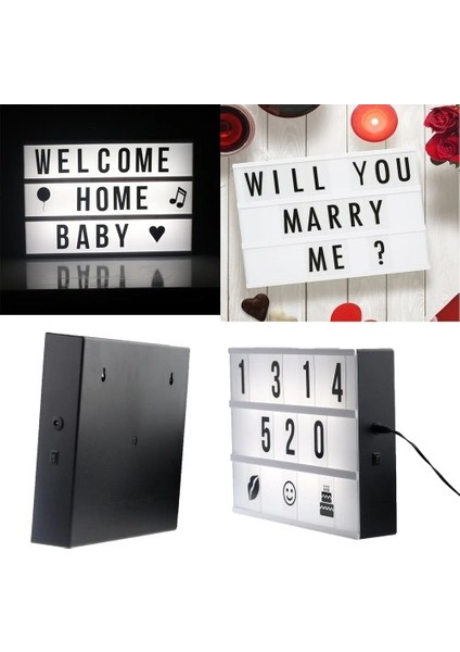 A4 Boyutunda LED Işıklı Yazı Panosu Lightbox