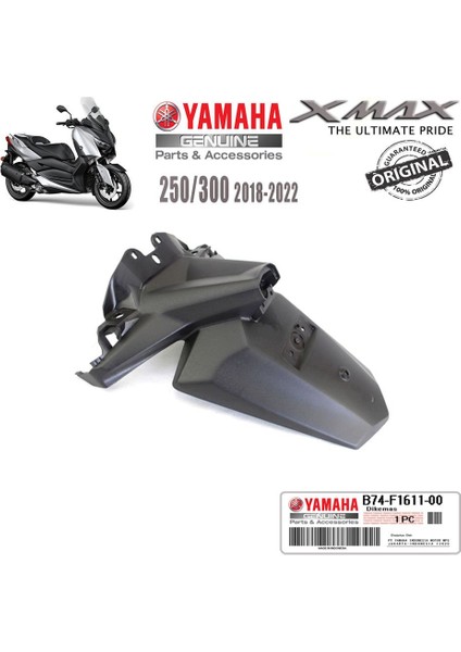 Xmax 250/300 2018-2022 Orijinal Arka Çamurluk Plakalık