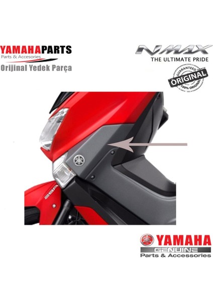 Nmax 125/155 2015-2020 Orijinal Sinyal Üstü Sol Kapak Koyu Gri fiyatları
