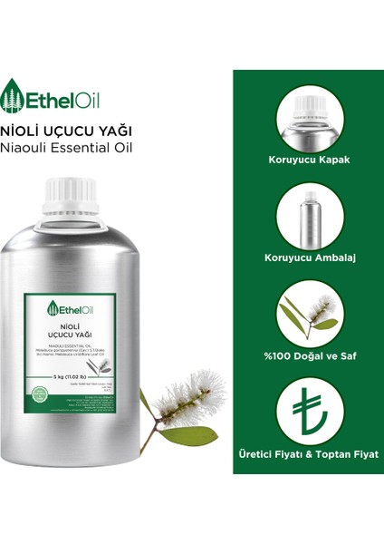 Nioli Uçucu Yağı - Etheloil – 5 kg - Saf ve Doğal Uçucu Yağ