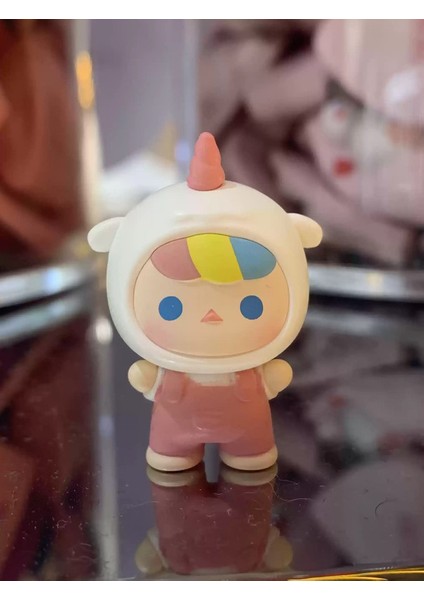 Yeni Orijinal Sarılma Serisi Mini Fasulye Lovley Molly Crybaby Kafatası Pino Lilios Dimoo Labubu Pucky Moda Oyuncaklar Özelleştirilmiş Hediyeler Renk: Pucky Rainbow (Yurt Dışından)