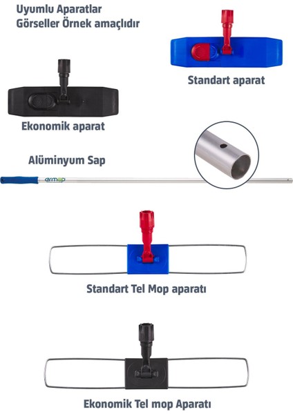 Yüzey Toz Toplama Ekonomik Orlon Mop / 40 cm modelleri