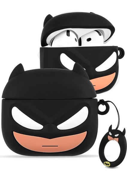 Airpods 4. Nesil (Airpods 4 2024) Uyumlu Batman Tasarımlı Silikon Kılıf