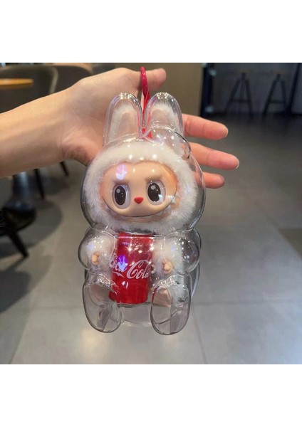 1pc 17CM Labubu Mini Bebek Şeffaf Labubu Koruyucu Kasa Taşınabilir Organizatör Kutusu Labubu V2 Bebek Depolama Bebek Aksesuarları Renk: Sadece Kılıf/boyut: Bebek Yok (Yurt Dışından)