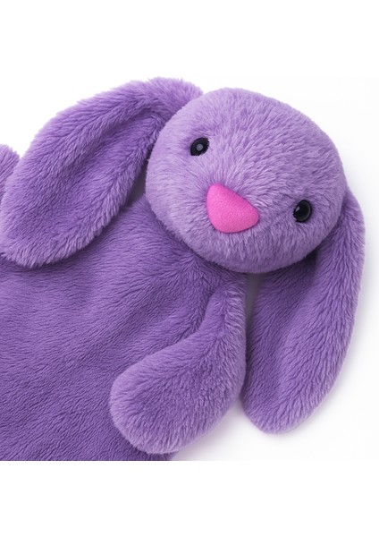 Legosh Lila Tavşan Figürlü Peluş Su Torbası Kılıfı Sevimli ve Yumuşak Kılıf fırsatları