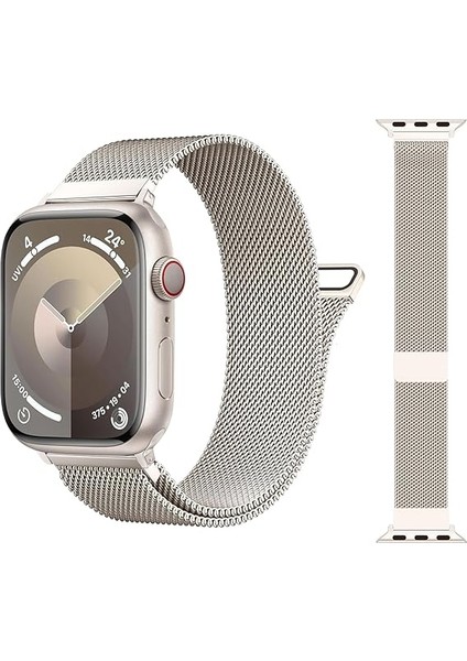 Apple Watch 7 8 41MM Kordon Milano Loop Metal Kordon