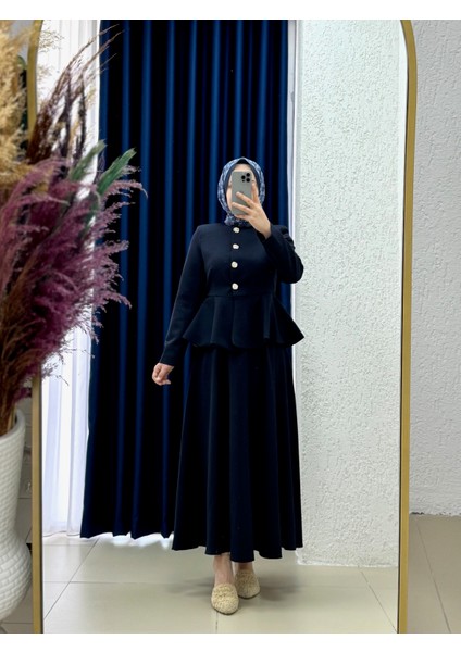 Sanyla Volanlı Etekli TAKIM-NN2989 Lacivert