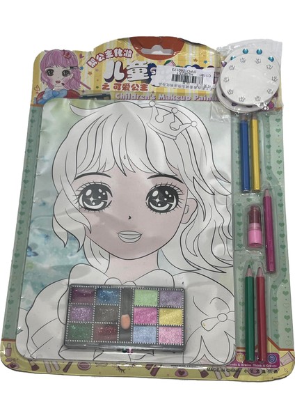 Make-Up Makyaj Boyama Stiker Kitabı
