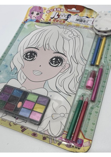 Make-Up Makyaj Boyama Stiker Kitabı