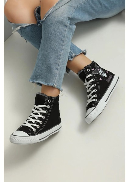 Kuromi Baskılı Bilekli Spor Ayakkabı Sneakers
