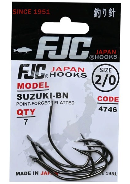 Hooks 4746 Suzuki Black Nickel Iğne