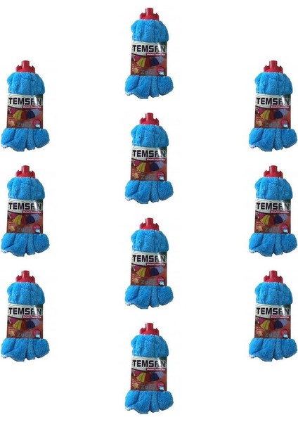 Wellsoft Yedek Havlu Mop / Islak Mop / Paspas Ucu Başlığı - 10 Adet