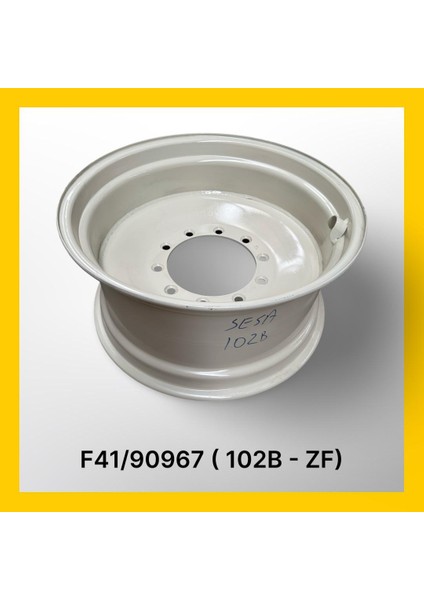 F41/90967/Y - HMK,102B Arka Jant (W14LX28) (Zf) Beyaz