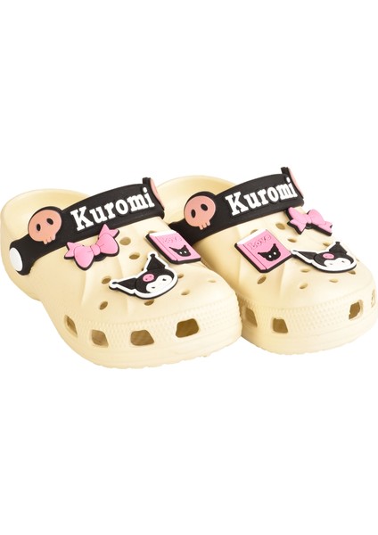 Kuromi My Melody Kız Çocuk Kaymaz Taban Terlik Havuz Plaj Sandaleti