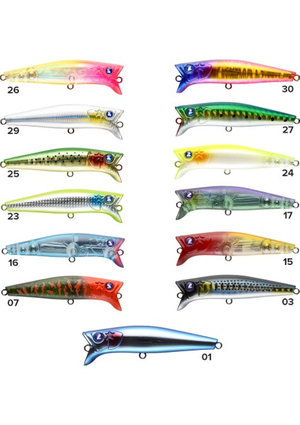 Blueblue Gaboz!!! 6.5 cm 6 gr Floating Maket Yem