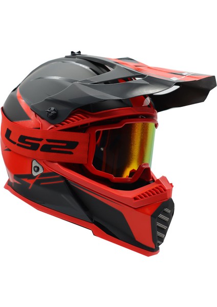Charger Goggles Motokros Gözlük (Irıdıum Camlı) Kırmızı modelleri