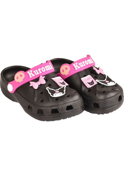 Kuromi My Melody Kız Çocuk Kaymaz Taban Terlik Havuz Plaj Sandaleti