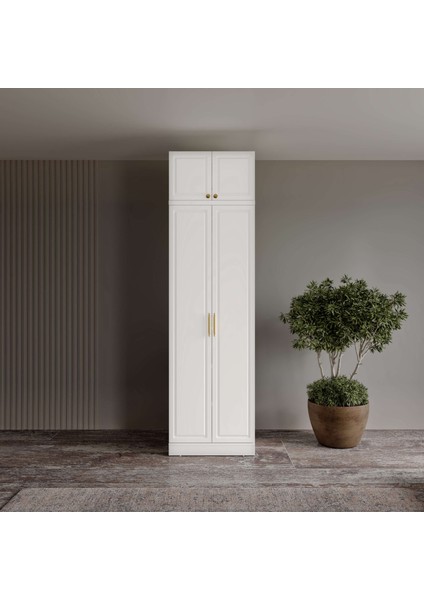 Milas 2 Kapaklı Komple Mdf Yüklüklü Gardırop