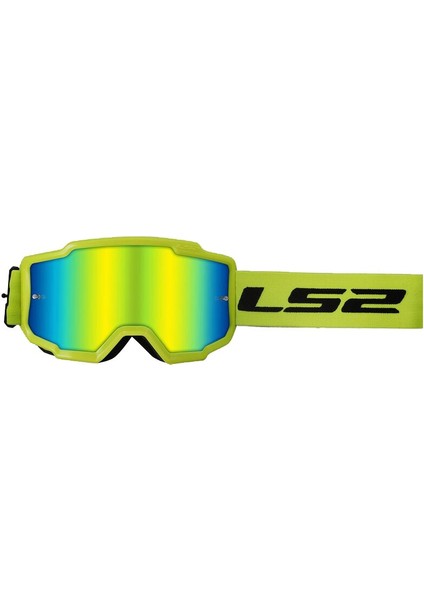 Charger Goggles Motokros Gözlük (Irıdıum Camlı) Neon Sarı
