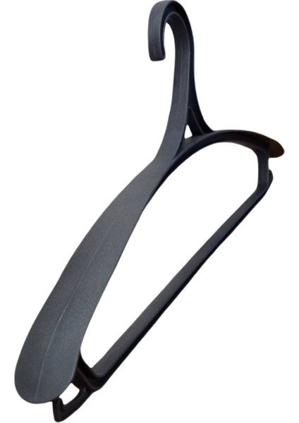 3 Adet Lüks Siyah Plastik Ceket Askısı Kıyafet Askısı Takım Elbise Askısı Etek Askısı fırsatları