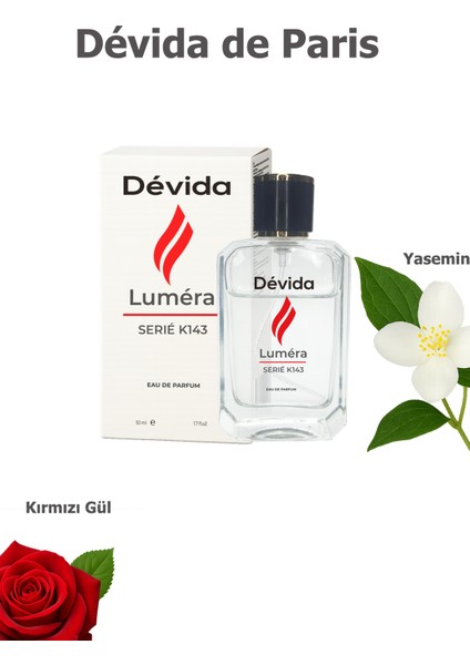 Günlük Kadın Kalıcı Çiçeksi Parfüm EDP 50 ML Luméra Serisi K143