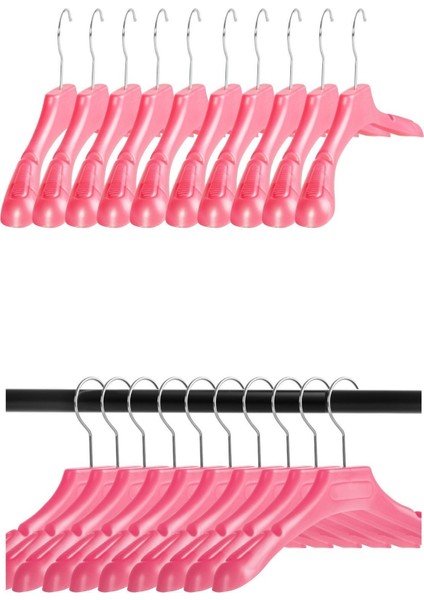 Pembe Plastik 30 cm Çocuk Askısı Çocuk Elbise Askısı Çocuk Kıyafet Askısı modelleri