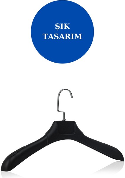 100 Adet Soft Siyah Abs Plastik Askı Ceket Elbise Askısı Kıyafet Askısı Gömlek Askısı modelleri