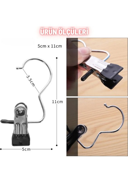 Ev ve Işyeri Için 50 Adet Paslanmaz Metal Mandallı Eşarp Askısı Şal Askısı Çok Amaçlı Askı modelleri