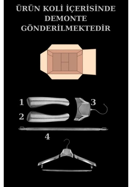 3 Adet Gold Plastik Ceket Askısı Kıyafet Askısı Takım Elbise Askısı indirimleri