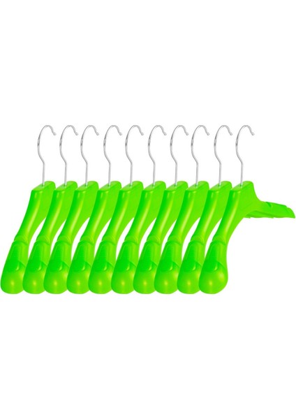 Yeşil Plastik 30 cm Çocuk Askısı Çocuk Elbise Askısı Çocuk Kıyafet Askısı fırsatları