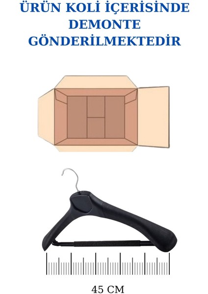 100 Adet Plastik Yüksek Kalite Ceket Askısı, Elbise Askısı, Takım Elbise Askısı indirimleri