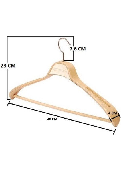 10 Adet Yüksek Kalite 48 cm Ahşap Askı Ceket Askısı Takım Elbise Askısı Ahşap Elbise Askısı fırsatları