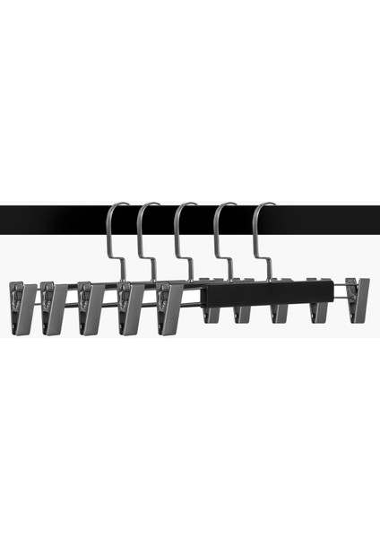 20 Adet Lamine Siyah Ahşap Mandallı Pantolon Askısı Etek Askısı fiyatları