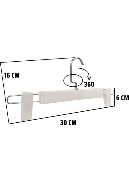 Abs Plastik 50 Adet Yüksek Kalite 30 cm Pantolon Askısı Etek Askısı Mandallı Askı fırsatları